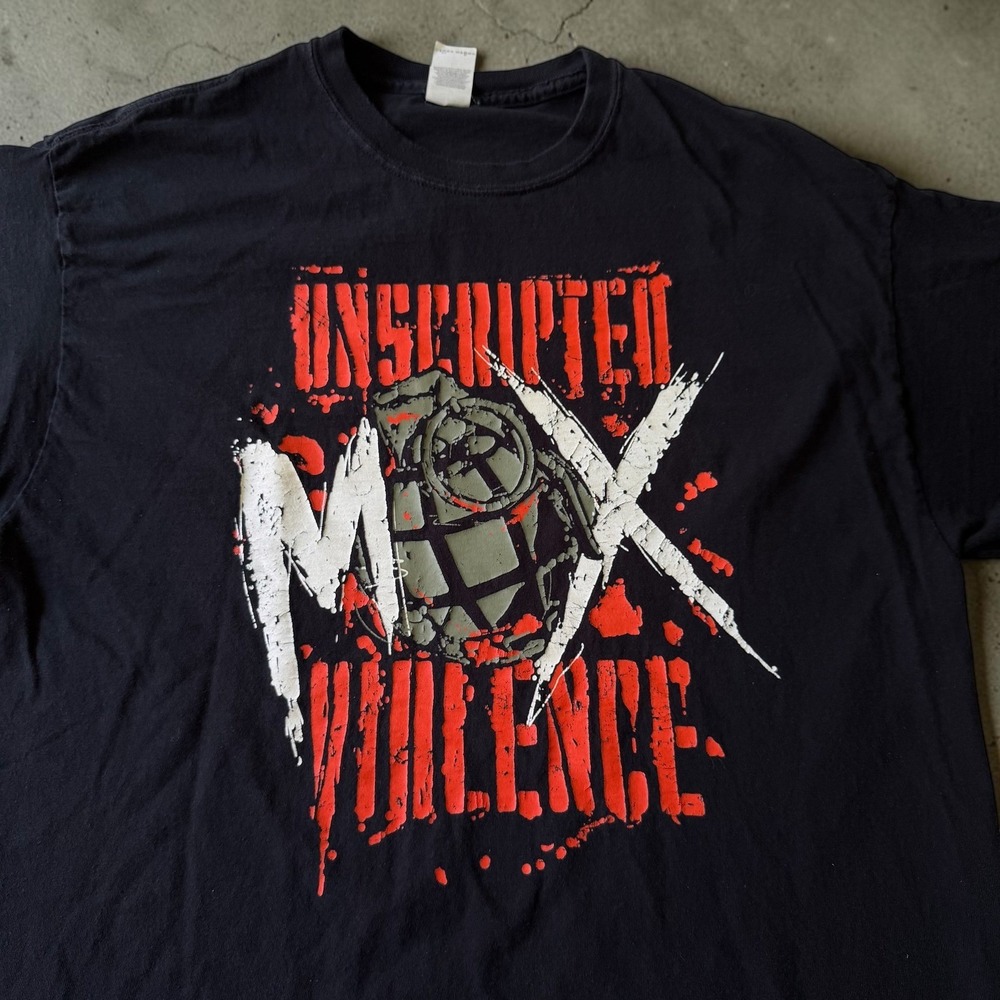 John Moxley AEW Unscripted Violence Grenade Graphic T-Shirt Mens XL Black - Picture 2 of 7